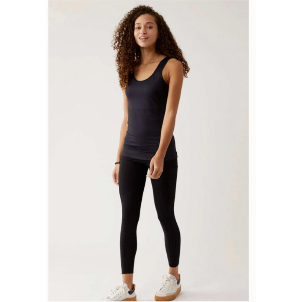 Darity Moxie All Support Maternity Tank Top - Onyx Black Size Large